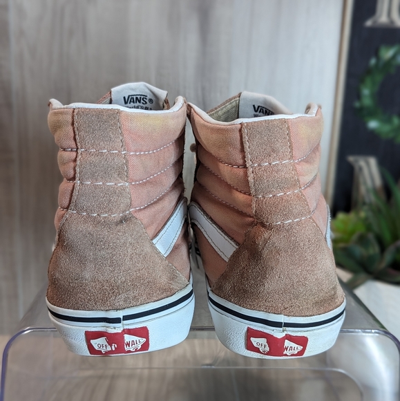 Women's Vans Old Skool Pink Suede & Canvas High Top Sneakers Size 6.5 - Picture 8 of 15